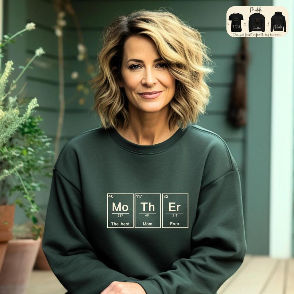 Best Mom Ever Sweatshirt Chemistry Mom Tee Minimalist Mama Hoodie